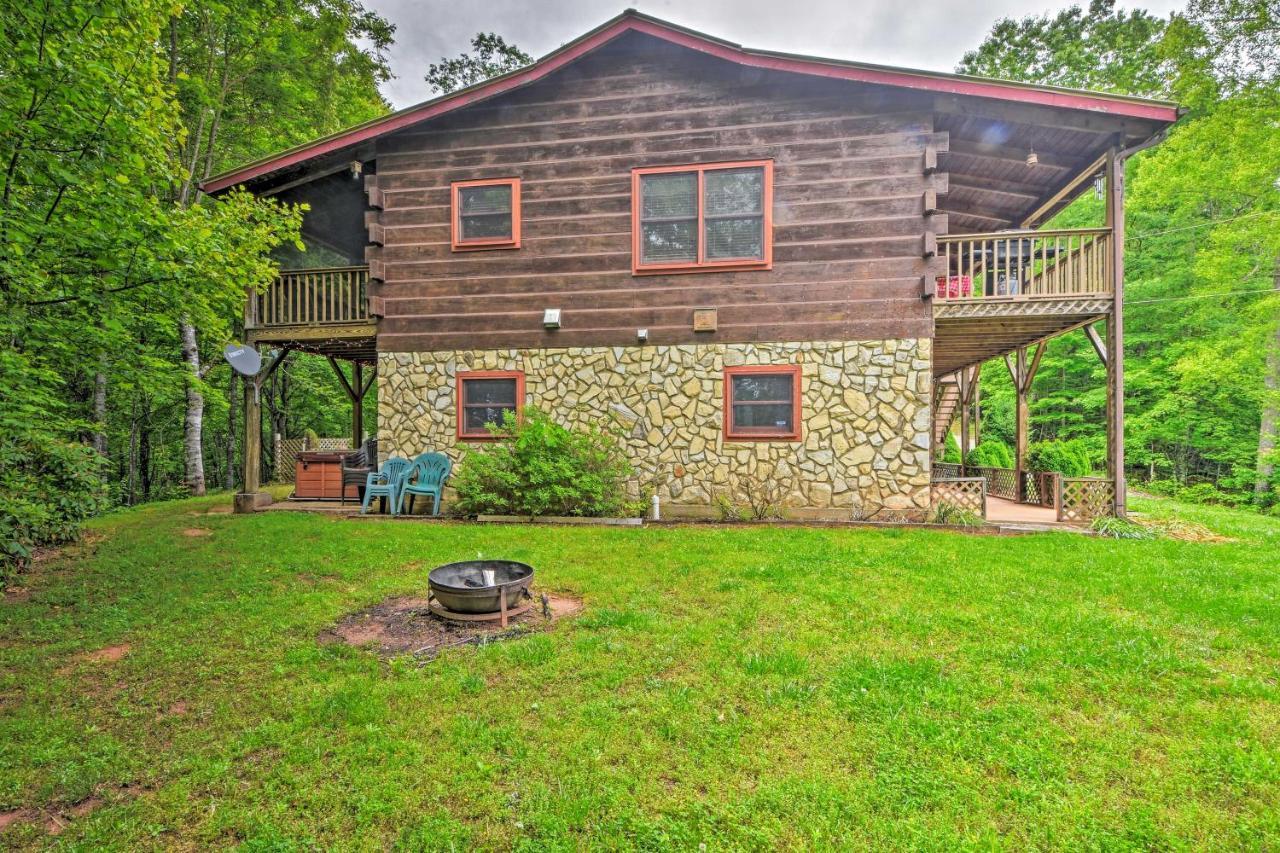 Bryson City Cabin With Hot Tub, Views And Pool Table! Exterior foto